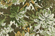 Heavy Weight Vintage Green Floral Jacquard Upholstery Fabric For Chair|Mid Century Modern Tapestry Fabric|Botanical Fabric for Headboard