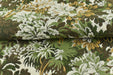 Heavy Weight Vintage Green Floral Jacquard Upholstery Fabric For Chair|Mid Century Modern Tapestry Fabric|Botanical Fabric for Headboard