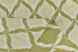 Heavy Weight Green Ikat Lattice Geometric Upholstery Fabric|Vintage Ethnic Style Furniture Fabric|Boho Tribal Pattern for Chairs, Pillows