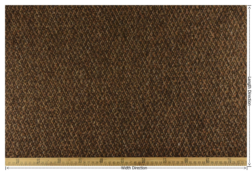 Luxury Heavy Weight Wool Linen Cotton Blend Reddish Brown Upholsetry Fabric|Vinatge Skin-Friendly Textured Rustic Upholstery for Chair