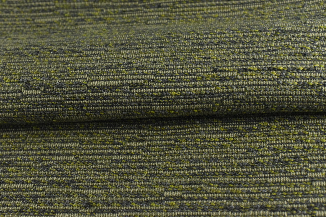 Heavy Weight Wool Cotton Blend Chunky Woven Olive Green Upholstery Fabric For Chair|Charteuse Green Furniture Fabric For Couch Headboard