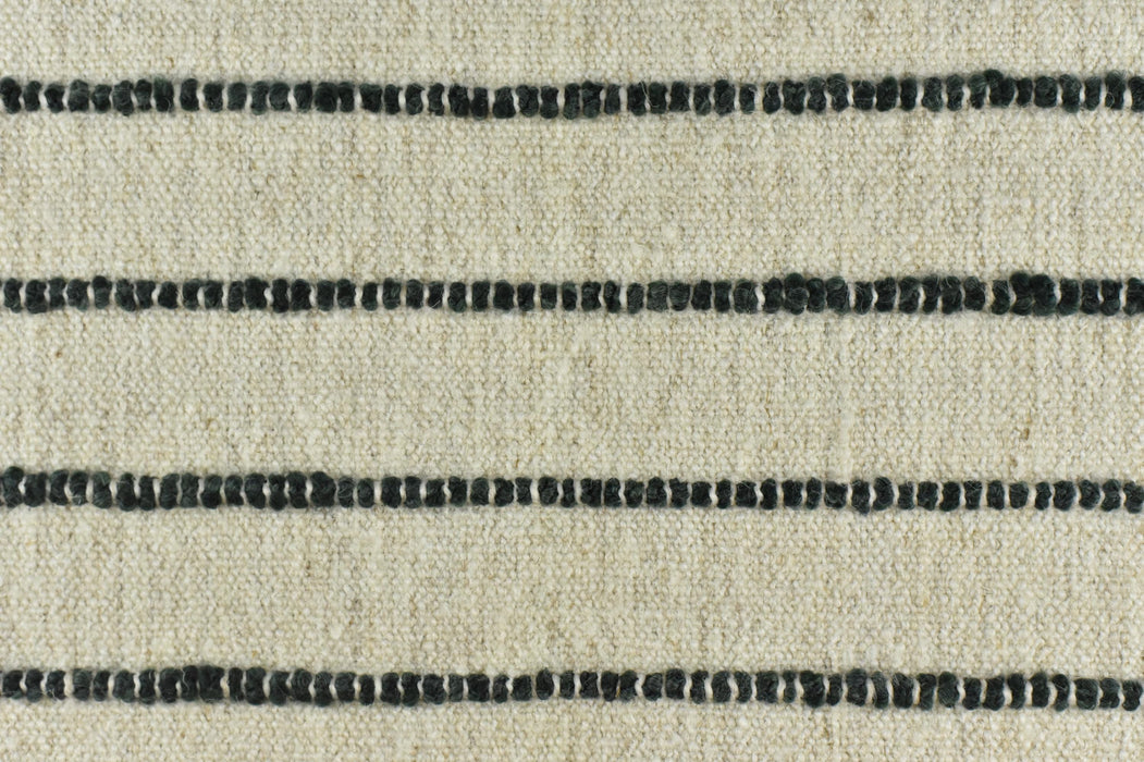 Extra Heavy Weight Cotton Linen Blend Green Striped Upholstery Fabric For Chair|Chunky Raised Strip Fabric|Durable Furniture Fabric For Sofa