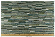 Designer High End Heavy Weight Linen Blend Blue Green Striped Boucle Upholstery Fabric For Chair|Heavy Duty Geometric Furniture Fabric