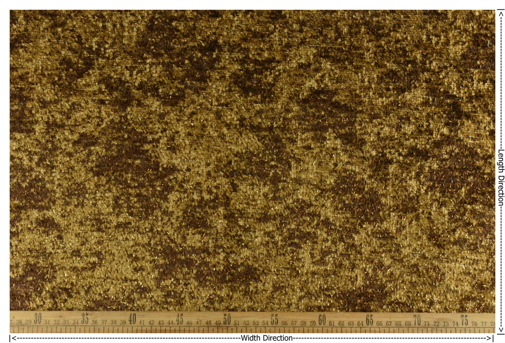 Heavy Weight Plushed and Shiny Gold Upholstery Fabric For Chair|Heavy Duty Luxury Furniture Fabric|Designer Texture for Sofa Headboard