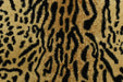 Heavy Weight Gold Black Exotic Tiger Skin Cut Velvet Upholstery Fabric For Chair|Wild Animal Abstract Geometric Furniture Upholstery Fabric