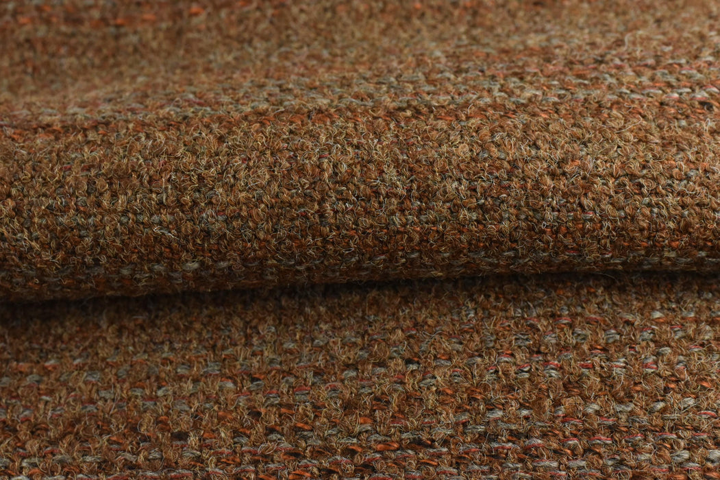 High End Heavy Weight Reddish Brown Wool Linen Cotton Blend Upholstery Fabric For Chair|Cozy Chunky Furniture Fabric For Sofa Headboard