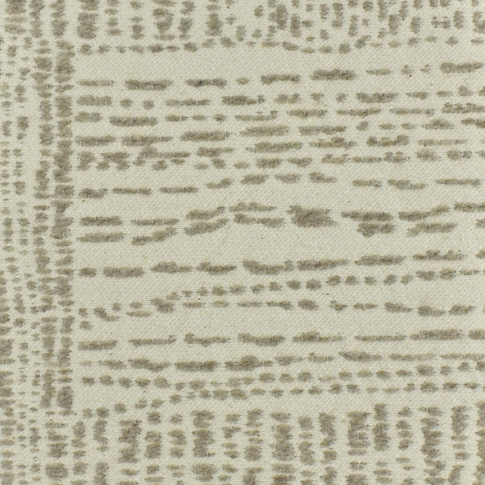 Designer Heavy Weight Cream Grey Abstract Geometric Wool Cotton Upholstery Fabric For Chair|Natural Fiber Home Decor Material For Couch