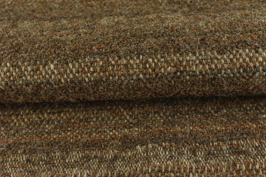 Designer Luxury Boucle Upholstery Fabric|Heavyweight Linen Blend Brown Chunky Textured Fabric for Sofa Chair|Rustic Decor Fabric by the Yard