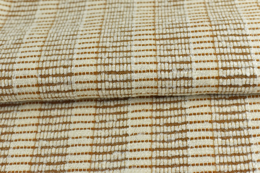Designer Striped Geometric Textured Wool Cotton Linen Blend Upholstery Fabric For Chair Wall Covering|Fabric For Chair Seat Cushion Pillow