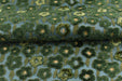 Designer Heavy Weight Blue and Green Raised Floral Cut Velvet Upholstery Fabric|Luxury Green Chartruse Furniture Fabric For Chair Couch