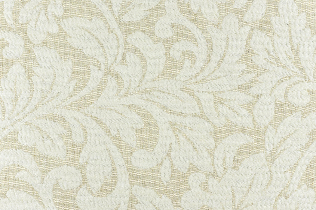 Heavy Weight Vintage Cream White Floral Jacquard Wool Linen Cotton Blend Upholstery Fabric For Chair Curtain|Home Decor Cozy Soft Fabric