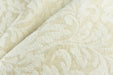 Heavy Weight Vintage Cream White Floral Jacquard Wool Linen Cotton Blend Upholstery Fabric For Chair Curtain|Home Decor Cozy Soft Fabric