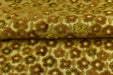 Designer Heavyweight Gold Floral Cut Velvet Upholstery Fabric|Soft Hand Durable Luxury Fabric|Vintage Floral Furniture Fabric for Chair