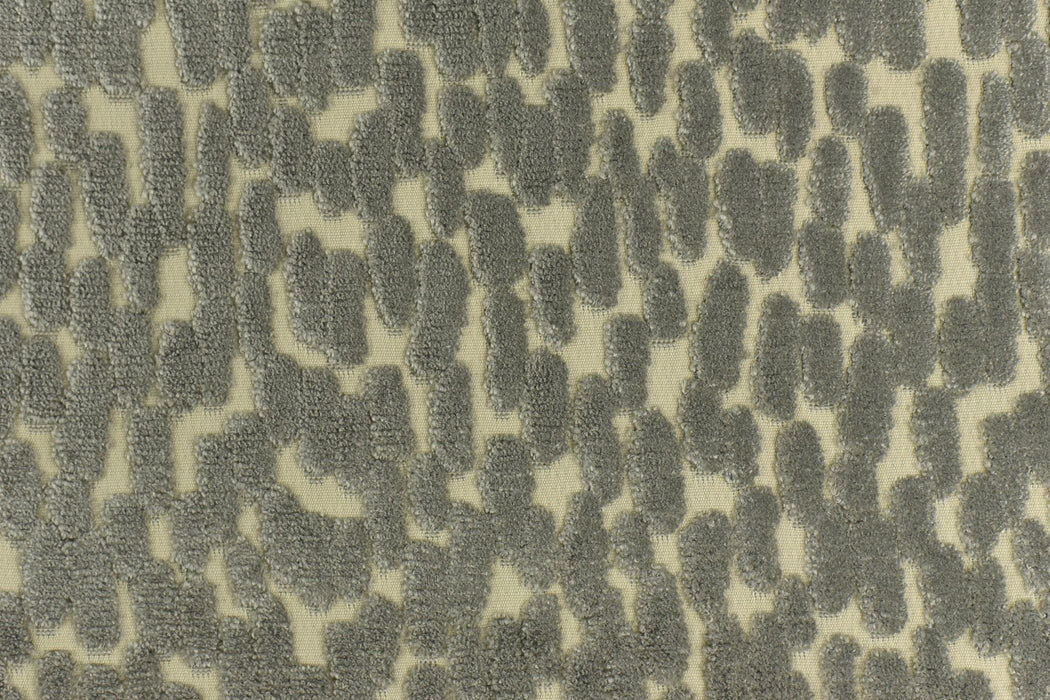 Heavy Weight Abstract Geometric Gray Raised Cut Velvet Upholsetry Fabric For Chair|Luxury Jacquard Velvet Furniture Fabric For Ottoman