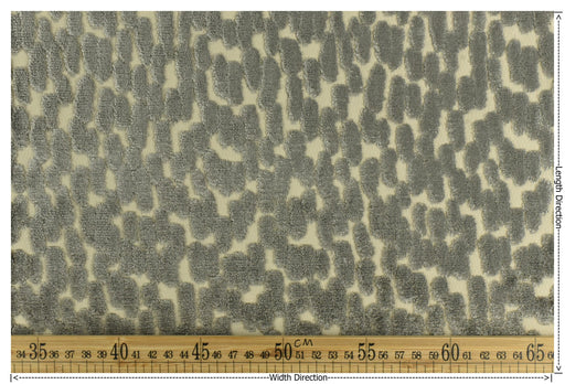 Heavy Weight Abstract Geometric Gray Raised Cut Velvet Upholsetry Fabric For Chair|Luxury Jacquard Velvet Furniture Fabric For Ottoman