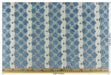 Heavy Weight Blue Geometric Cut Velvet Upholstery Fabric|Luxury Abstract Raised Textured Fabric For Chair, Sofa, and Pillow Fabric