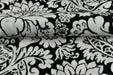 Heavy Weight Black and White Floral Cut Velvet Upholstery Fabric|Luxury Reupholstery Fabric For Chair, Sofa, and Pillow Fabric