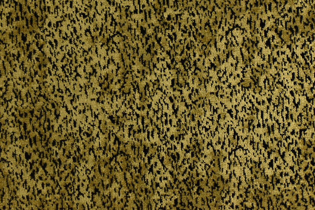 Heavy Weight Gold Black Small Abstract Geometric Pattern Cut Velvet Upholstery Fabric|Luxury Reupholstery Fabric For Chair, Sofa,Pillow