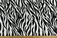 Heavy Weight Luxury Black and White Zebra Skin Cut Velvet Upholstery Fabric For Chair Sofa|Abstract Geometric Wild Animal Furniture Fabric