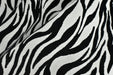 Heavy Weight Luxury Black and White Zebra Skin Cut Velvet Upholstery Fabric For Chair Sofa|Abstract Geometric Wild Animal Furniture Fabric
