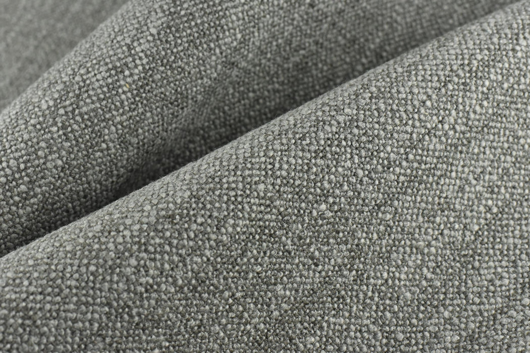 Designer Extra Heavy Luxury Wool Linen Cotton Blend Gray Upholstery Fabric For Couch|Textured Furniture Fabric For Chair Ottoman