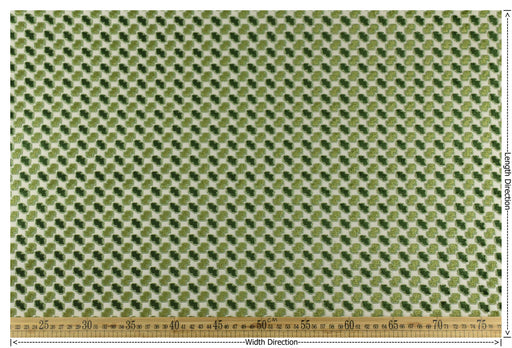 Heavy Weight Jungle Green Geometric Raised Cut Velvet Upholstery Fabric for Chair|Luxury Furniture Fabric|Modern Textured Velvet Fabric