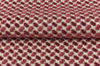 Heavy Weight Burgundy Red Geometric Raised Cut Velvet Upholstery Fabric for Chair|Luxury Furniture Fabric|Modern Textured Velvet Fabric