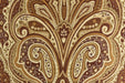 Heavy Weight MCM Reddish Brown Earth Yellow Damask Floral Chenille Upholstery Fabric For Chair|Vintage Large Floral Furniture Fabric
