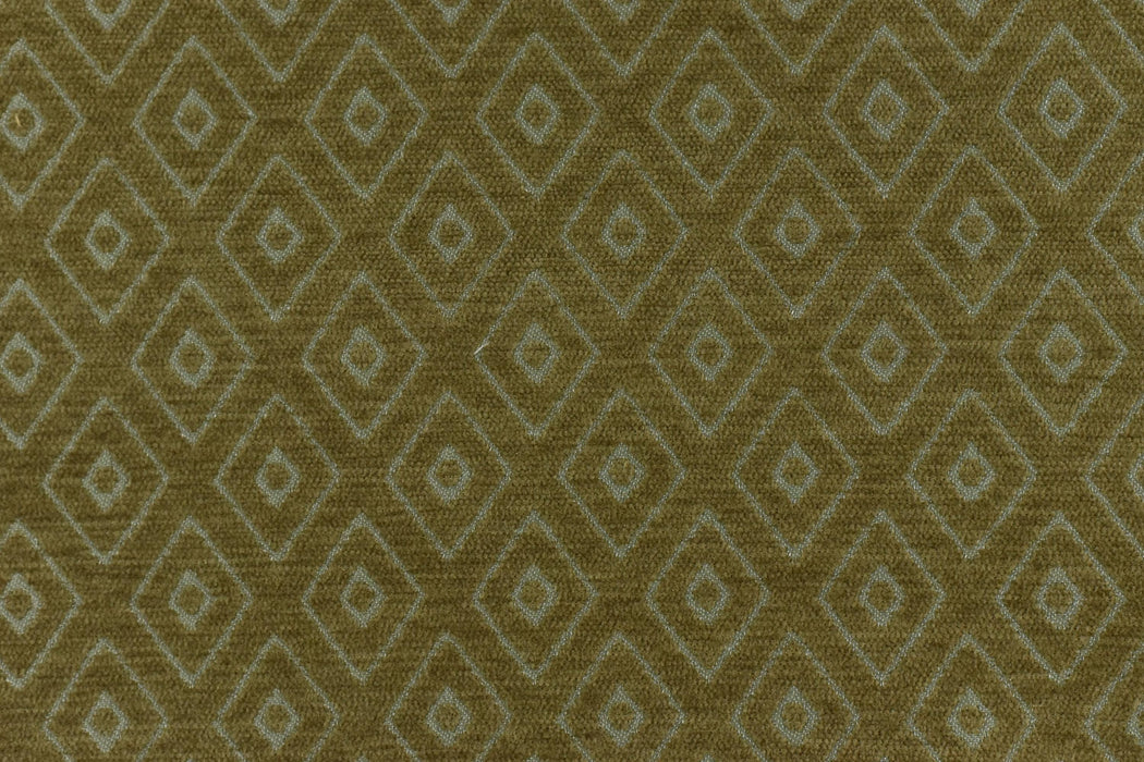 Mid Century Modern Rust Brown Vintage Geometric Chenille Upholstery Fabric For Chair Curtain|Small Diamond Pattern Furniture Reupholstery