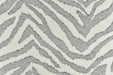 Heavy Weight Wool Blend Gray and White Zebra Skin Upholstery Fabric For Chair|Vintage Wild Animal Skin Fabric For Couch 55"W/850GSM
