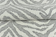 Heavy Weight Wool Blend Gray and White Zebra Skin Upholstery Fabric For Chair|Vintage Wild Animal Skin Fabric For Couch 55"W/850GSM