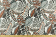 Heavy Weight Vintage Green Chartreuse Botanical Leaves Upholstery Fabric For Chair|Tropical Woven Cushion Fabric|Farmhouse Country Fabric