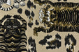 Heavy Weight Novelty Tiger Upholstery Fabric For Chair Couch For in Beige Gold Brown|Unique Design Playful Wild Animal Fabric