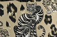 Heavy Weight Novelty Tiger Upholstery Fabric For Chair Couch For in Beige Gold Brown|Unique Design Playful Wild Animal Fabric