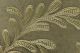 Clearance Sale!Vintage Dark Ollive Gold Botanical Leaves Embroidered Floral Cut Velvet Fabric For Chair|Elegant Furniture and Drapery Fabric