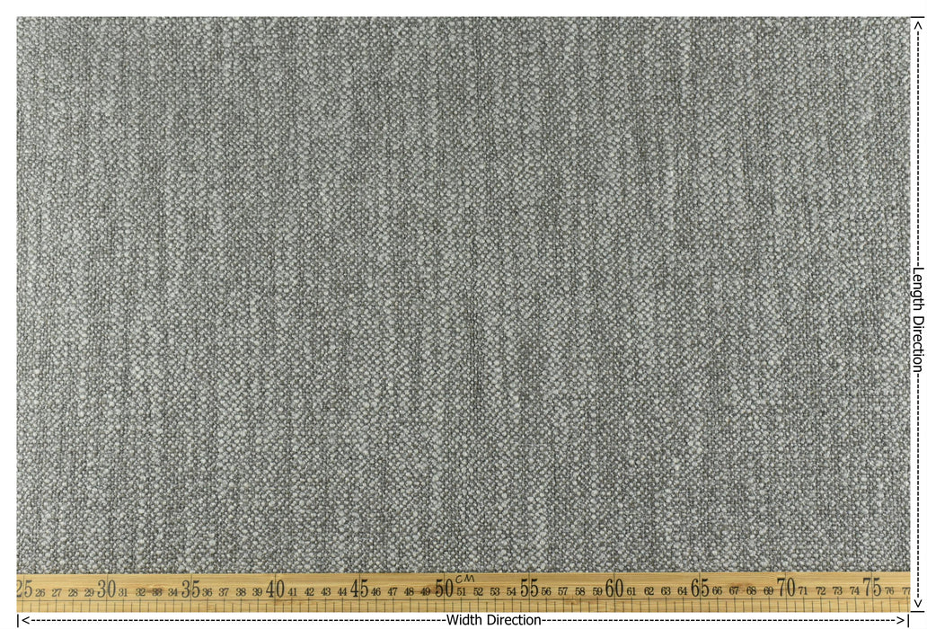 Designer Extra Heavy Luxury Wool Linen Cotton Blend Gray Upholstery Fabric For Couch|Textured Furniture Fabric For Chair Ottoman