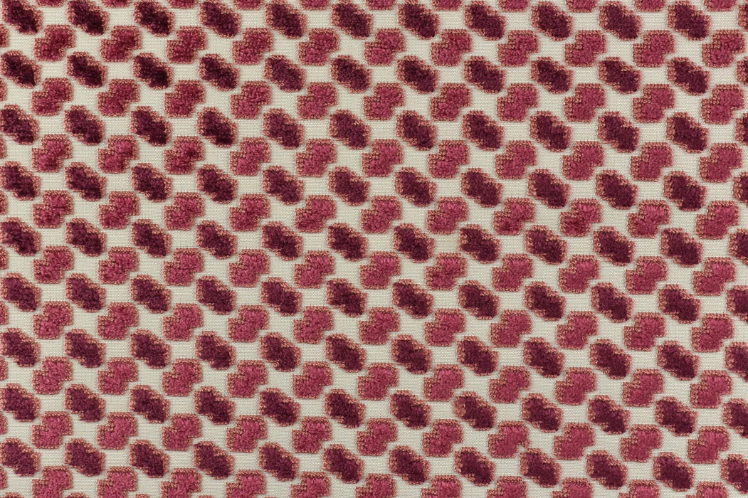 Heavy Weight Jungle Green Geometric Raised Cut Velvet Upholstery Fabric for Chair|Luxury Furniture Fabric|Modern Textured Velvet Fabric