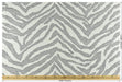 Heavy Weight Wool Blend Gray and White Zebra Skin Upholstery Fabric For Chair|Vintage Wild Animal Skin Fabric For Couch 55"W/850GSM