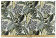 Heavy Weight Vintage Green Chartreuse Botanical Leaves Upholstery Fabric For Chair|Tropical Woven Cushion Fabric|Farmhouse Country Fabric