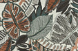 Heavy Weight Vintage Green Rust Brown Botanical Leaves Upholstery Fabric For Chair|Tropical Woven Cushion Fabric|Farmhouse Country Fabric