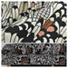 Heavy Weight Vintage Feather Jacquard Upholstery Fabric For Chair|Abstract Bird Feather Design|Black White Rust Brown Sofa Fabric
