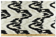 Heavyweight Vintage Black White Beige Wavy Ikat Pattern Chenille Woven Upholstery Fabric For Chair|Raised Abstract Geometric Jacquard Fabric