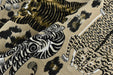 Heavy Weight Novelty Tiger Upholstery Fabric For Chair Couch For in Beige Gold Brown|Unique Design Playful Wild Animal Fabric