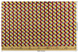 Multi-Colored Red Yellow Gray Raised Geometric Cut Velvet Upholsetry Fabric For Chair|Diamond 3D Textured Furniture Fabric For Ottoman Sofa