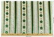 Heavy Weight Green Floral and Striped Geometric Cut Velvet Upholstery Fabric|Vintage Style Raised Pattern Interior Designer Fabric
