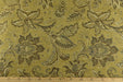 Heavy Weight Mid Century Modern Vintage Floral Chenille Upholstery Fabric For Chair|Retro Rust Gold Durable Farmhouse Furniture Fabric