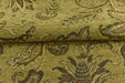 Heavy Weight Mid Century Modern Vintage Floral Chenille Upholstery Fabric For Chair|Retro Dark Chartreuse Durable Farmhouse Furniture Fabric