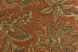 Heavy Weight Mid Century Modern Vintage Floral Chenille Upholstery Fabric For Chair|Retro Brick Red Gold Durable Farmhouse Furniture Fabric
