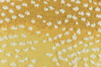 Heavy Weight Payful Gradient Yellow Gold Raised Curly Dot Upholstery Fabric|Designer Abstract Geometric Textured Fabric for Chair Pillow