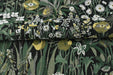 Heavy Weight Vintage Green Yellow White Botanical Floral Upholstery Fabric For Chair Ottoman|Wild Garden Natural Flower Home Decor Fabric